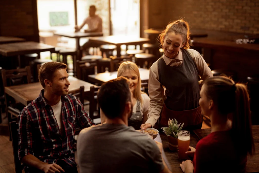 Gestão de equipe em restaurante