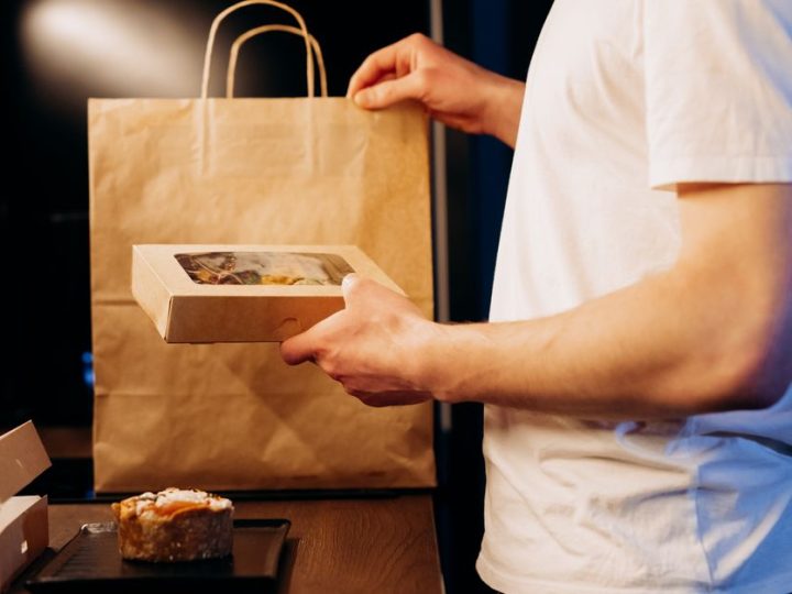embalagem de delivery