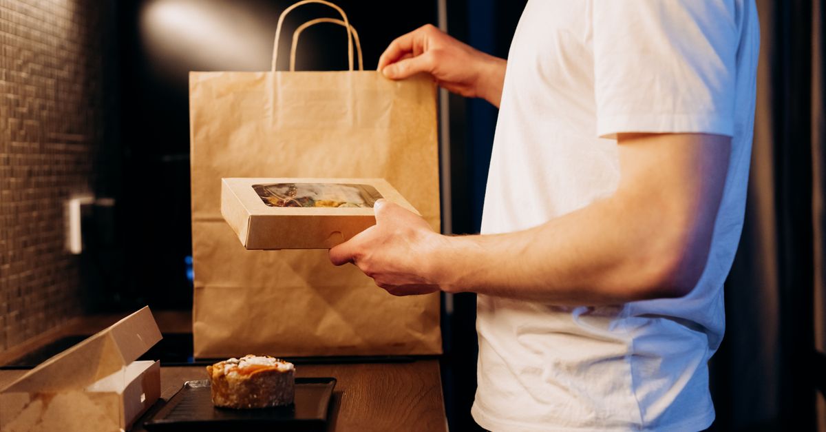 embalagem de delivery