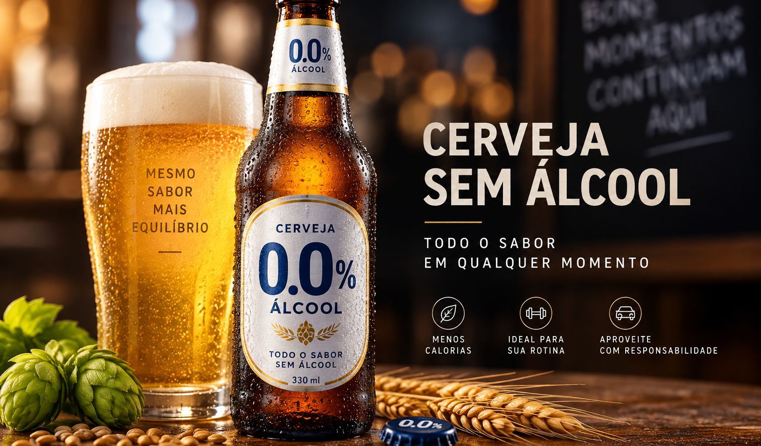 bebida sem alcool