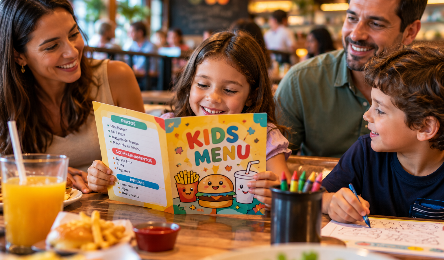 menu infantil