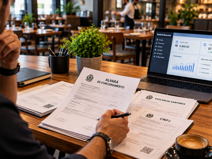 alvará e documentação do restaurante
