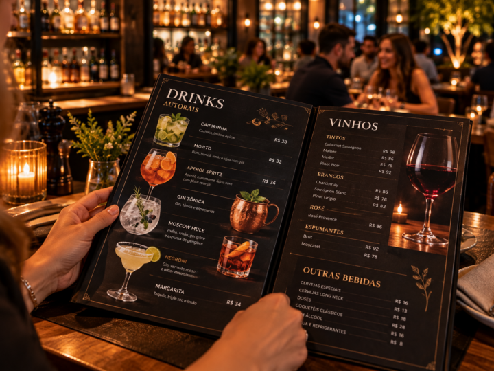 carta de bebidas