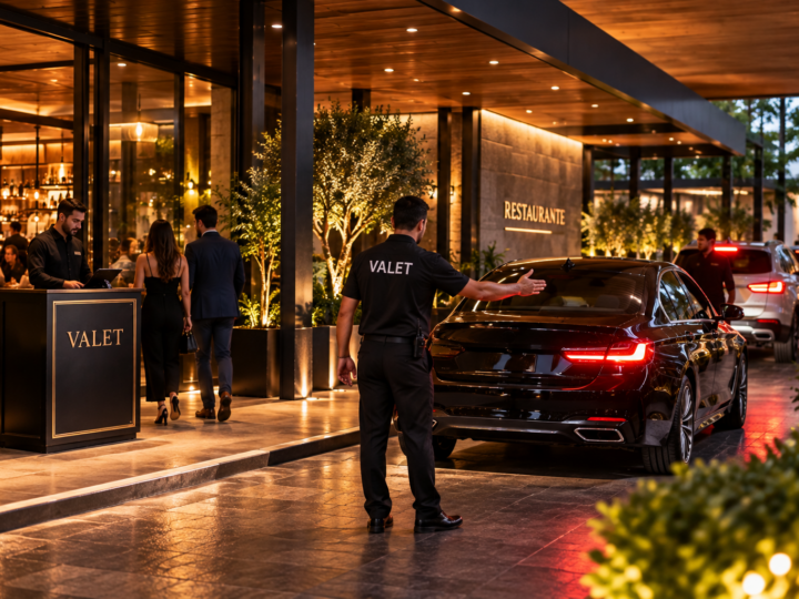 estacionamento e valet no restaurante