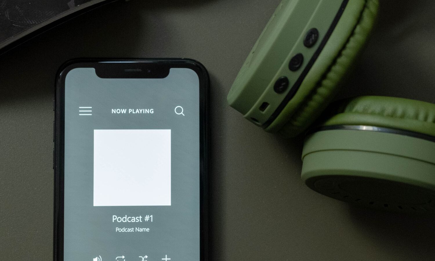 Música tocando em um smartphone